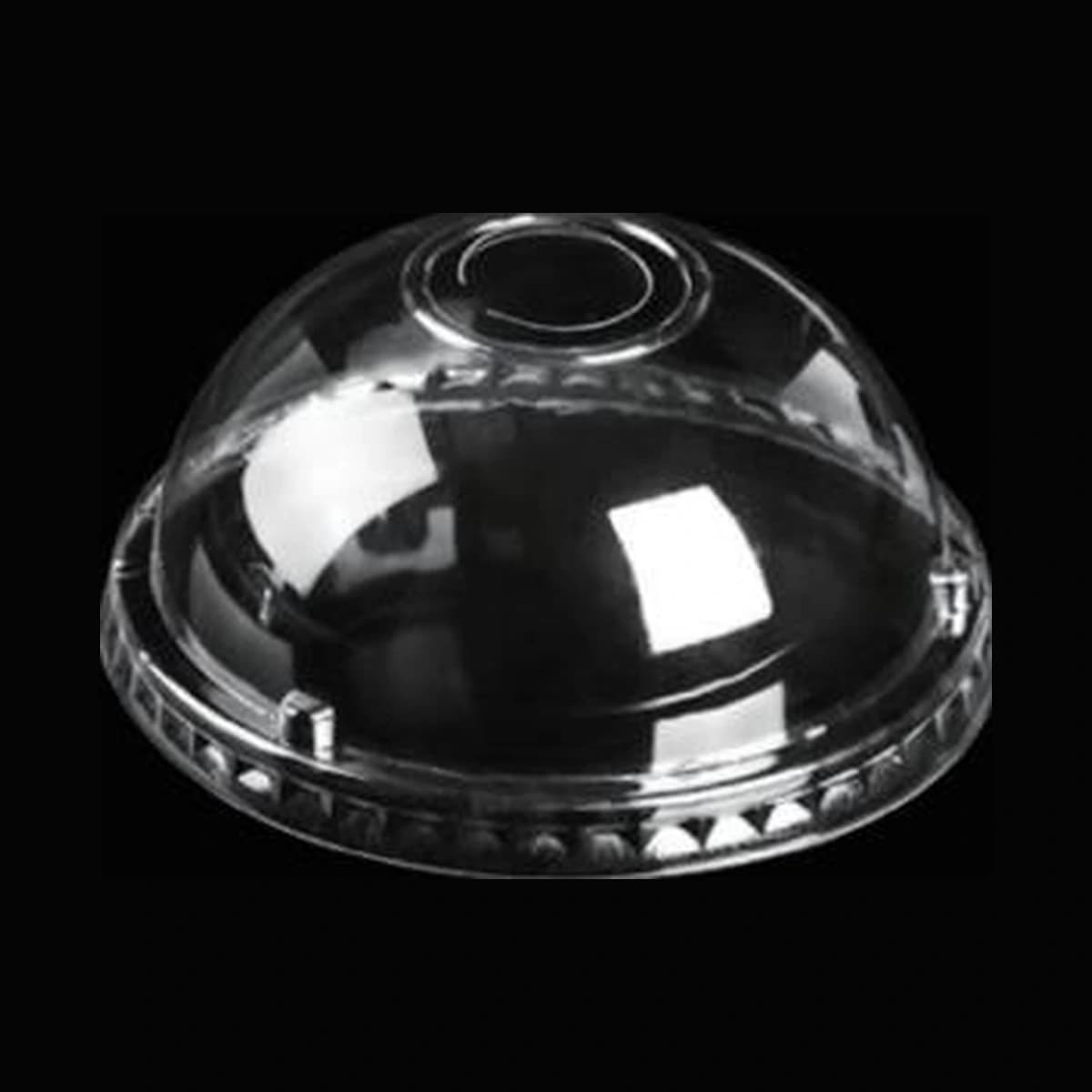 [1,000 ct] Plastic Dome Cup Lids | PET | 78 mm on white background