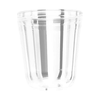 12 oz clear PET cold cup on white background