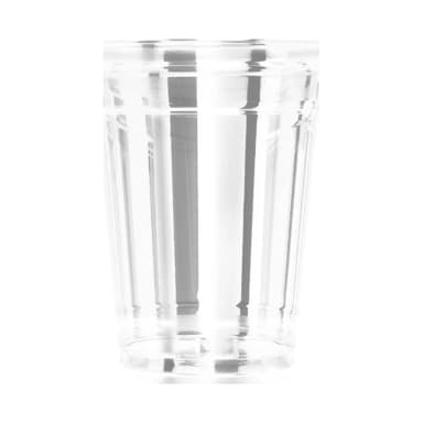 12 oz clear PET cold cup on white background