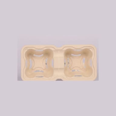 [300 ct] 2-Cup Molded Fiber Drink Carriers | 8-32 oz cups product image