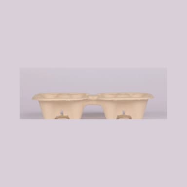 [300 ct] 2-Cup Molded Fiber Drink Carriers | 8-32 oz cups secondary product view