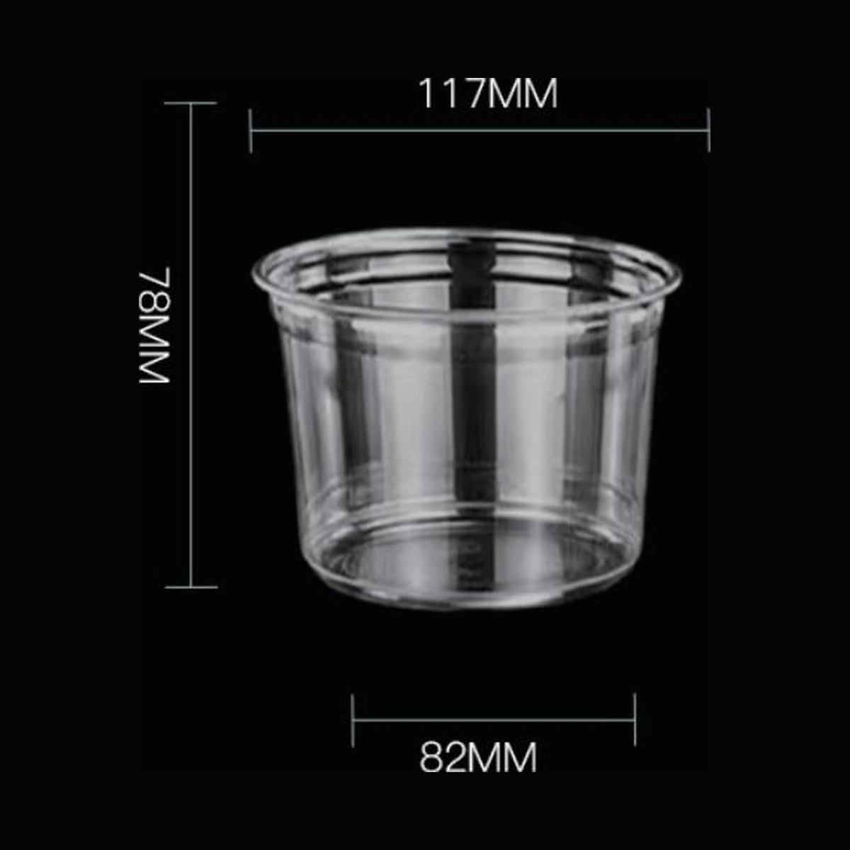 [500 ct] 16 oz Clear Plastic Cold Cups | PET | 117 mm