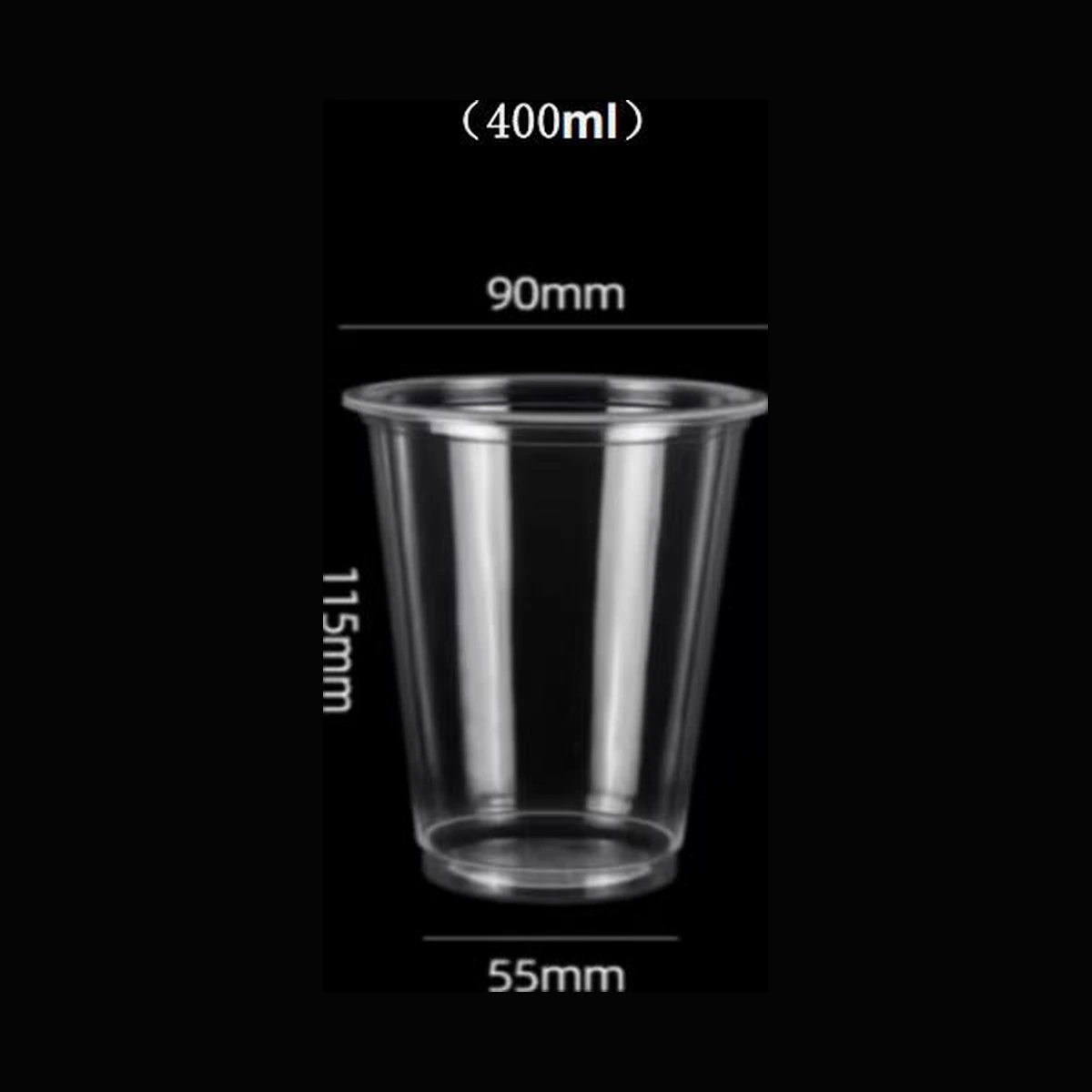 [1,000 ct] 13.5 oz Clear Plastic Cold Cups | PP | 90 mm