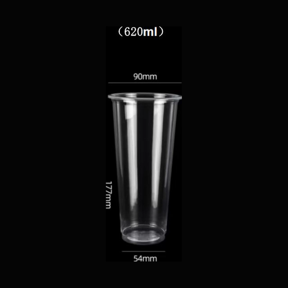 [1,000 ct] 21 oz Clear Plastic Cold Cups | PP | 90 mm