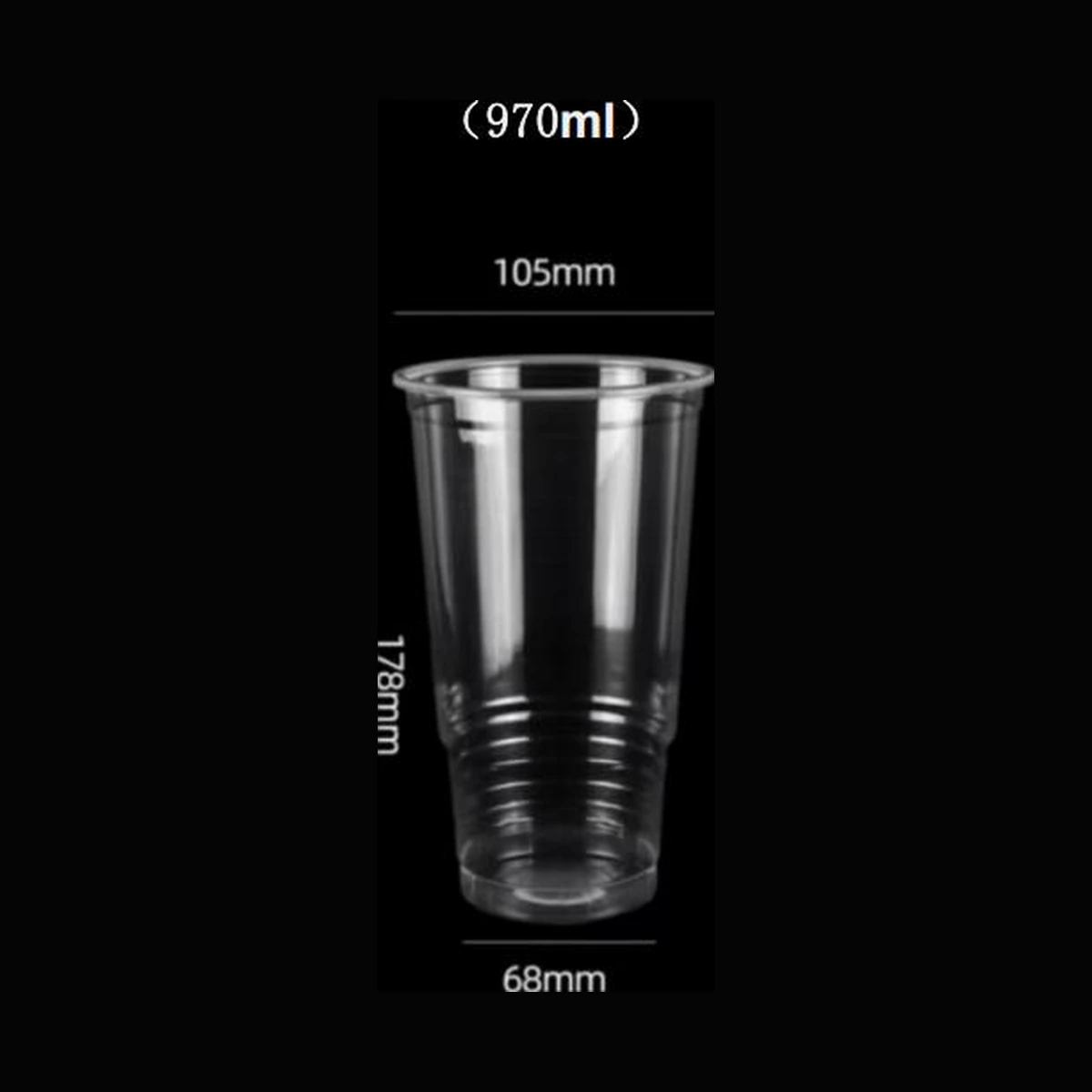 [500 ct] 32.8 oz Clear Plastic Cold Cups | PP | 105 mm