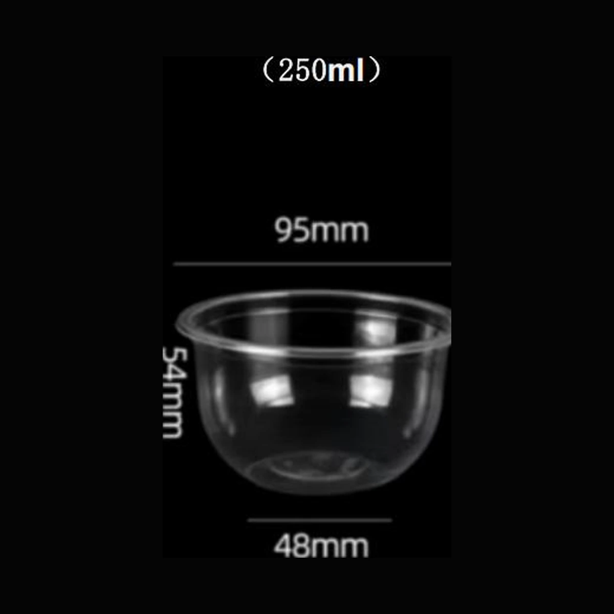 [1,000 ct] 8.5 oz Clear Plastic Cold Cups | PP | 95 mm