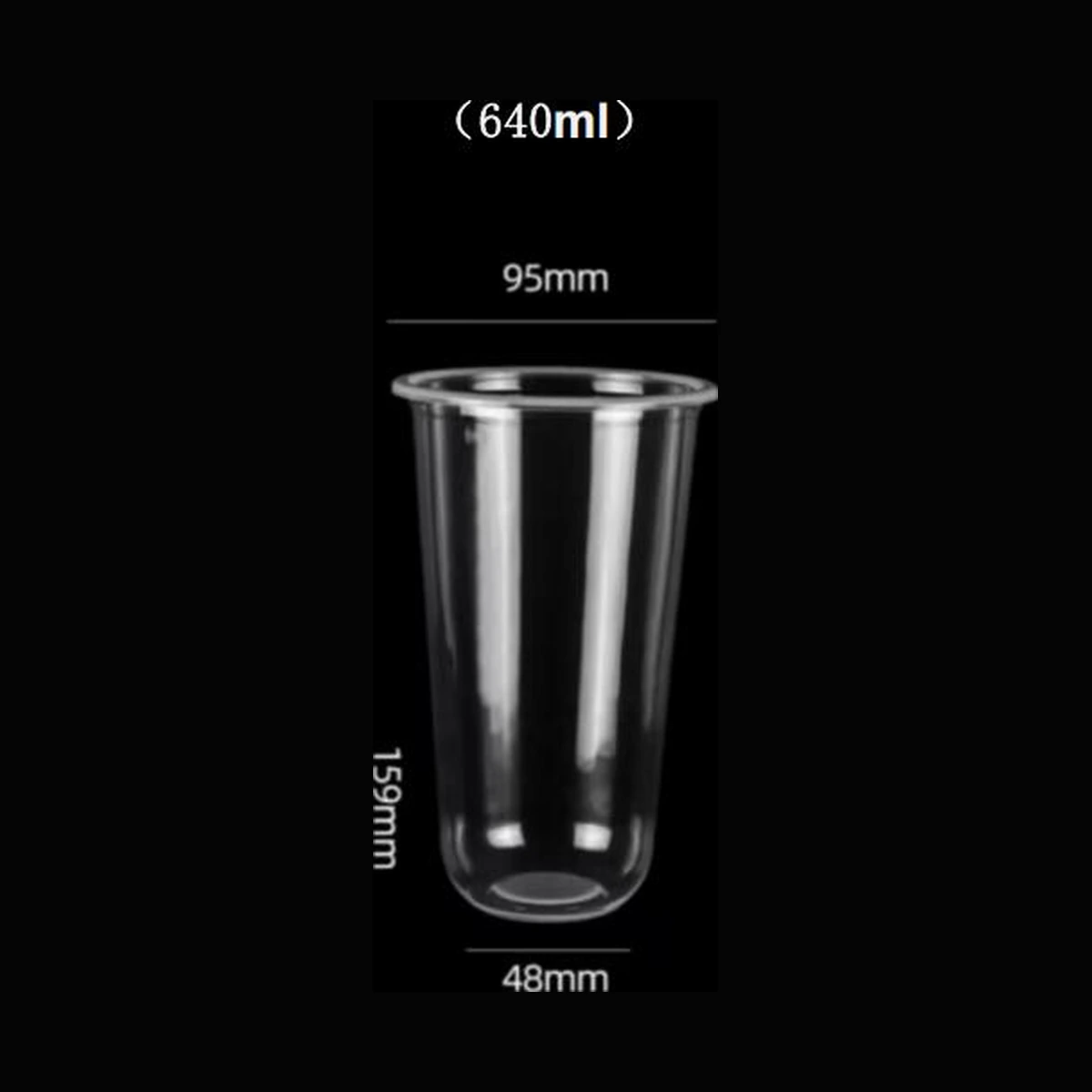 [1,000 ct] 21.6 oz Clear Plastic Cold Cups | PP | 95 mm